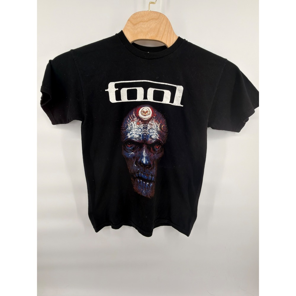 Tool 2014 Tour T-Shirt Mens‎ M Black Alex Grey Alien Skull Band Concert Tee AAA